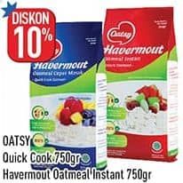 Promo Harga Oatsy Havermout Quick Cooking, Instant Oatmeal 750 gr - Hypermart