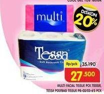 Promo Harga Multi Facial Tissue Pck 700Gr, Tessa Polybag Tissue PB-02/03- 6