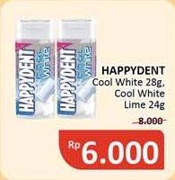 Promo Harga HAPPYDENT Cool White Permen Karet 28 gr - Alfamidi