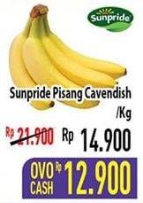 Promo Harga SUNPRIDE Pisang Cavendish per 1000 gr - Hypermart