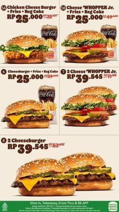 Promo Harga Kupon April Burger  - Burger King