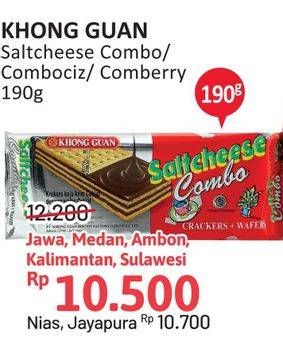 Promo Harga KHONG GUAN Saltcheese Combo, Combociz, Comberry 190 gr - Alfamidi