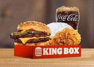 Promo Harga Burger King King Box Double Cheeseburger Regular  - Burger King