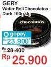 Promo Harga CHOCOLATOS Wafer Roll Cokelat Dark 190 gr - Indomaret