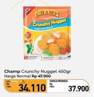 Promo Harga Champ Nugget Crunchy Nugget 450 gr - Carrefour