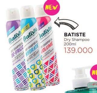 Promo Harga BATISTE Dry Shampoo 200 ml - Watsons
