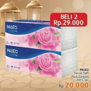 Promo Harga PASEO Facial Tissue Elegant per 2 pcs 250 sheet - LotteMart