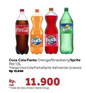 Promo Harga COCA COLA/ FANTA Orange/ Strawberry/ SPRITE Soda  - Carrefour