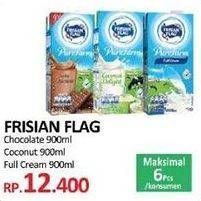 Promo Harga FRISIAN FLAG Susu UHT Purefarm Coconut, Cokelat, Full Cream 900 ml - Yogya