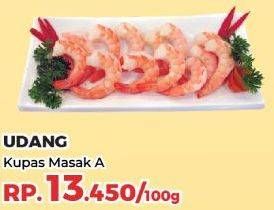 Promo Harga Udang Kupas Masak per 100 gr - Yogya