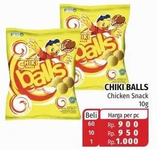 Promo Harga CHIKI BALLS Chicken Snack 10 gr - Lotte Grosir
