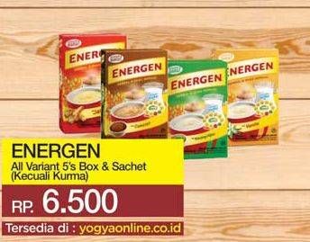 Promo Harga ENERGEN Cereal Instant All Variants per 5 pcs 30 gr - Yogya