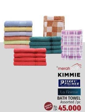 Promo Harga Merah Putih/Kimmie/Terry Palmer/La Finesse Bath Towel  - LotteMart