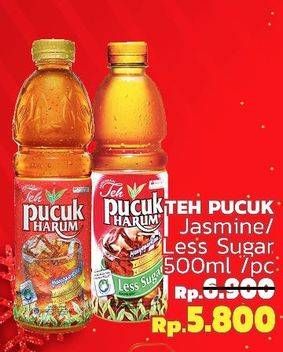 Promo Harga TEH PUCUK HARUM Minuman Teh Jasmine, Less Sugar 500 ml - LotteMart