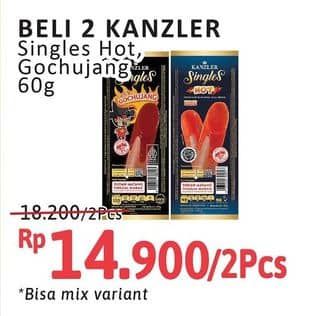 Promo Harga Kanzler Sosis Single Hot, Gochujang 60 gr - Alfamidi