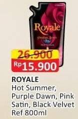 Promo Harga So Klin Royale Parfum Collection Hot Summer, Purple Dawn, Pink Satin, Black Velvet 800 ml - Alfamart