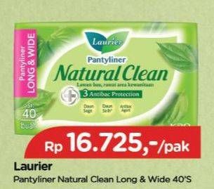 Promo Harga Laurier Pantyliner Natural Clean Long Wide 40 pcs - TIP TOP