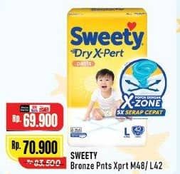 Promo Harga Sweety Bronze Pants Dry X-Pert M48, L42 42 pcs - Alfamart