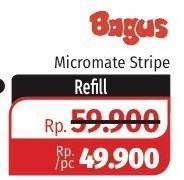 Promo Harga BAGUS Micromate Stripe Mop Refill 1 pcs - Lotte Grosir