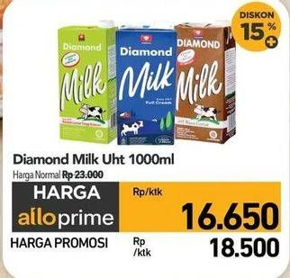 Promo Harga Diamond Milk UHT 1000 ml - Carrefour