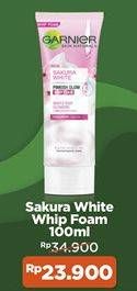 Promo Harga GARNIER Sakura White Gentle Deep Whip Foam 100 ml - Alfamidi