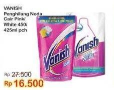 Promo Harga VANISH Penghilang Noda Cair Pink, Putih 425 ml - Indomaret