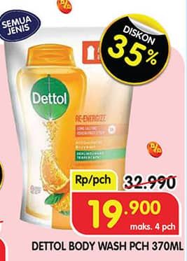 Promo Harga Dettol Body Wash All Variants 370 ml - Superindo