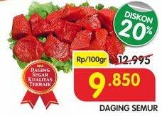 Promo Harga Daging Semur per 100 gr - Superindo