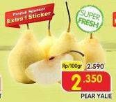 Promo Harga Pear Ya Lie per 100 gr - Superindo