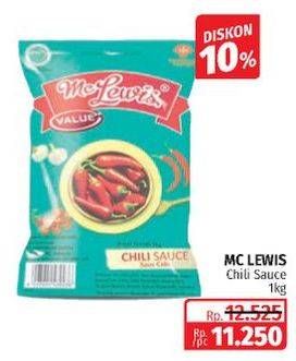 Promo Harga Mc Lewis Sambal Cabe 1000 gr - Lotte Grosir