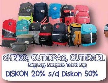 Promo Harga Chibiko/Outerpac/Outergirl Sling Bag, Backpack & Travel Bag  - Yogya