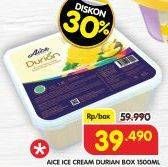 Promo Harga Aice Ice Cream Box Durian 1500 ml - Superindo