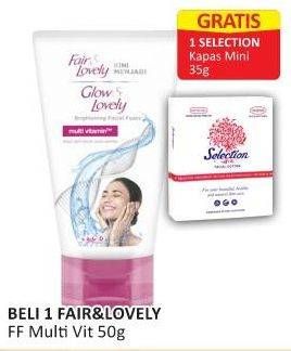 Promo Harga Glow & Lovely (fair & Lovely) Facial Foam Brightening Multi Vitamin 50 gr - Alfamart