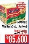 Promo Harga INDOMIE Mi Kuah Soto Mie per 40 pcs 70 gr - Hypermart