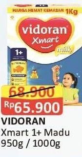 Promo Harga VIDORAN Xmart 1+ Madu, Madu 950 gr - Alfamart