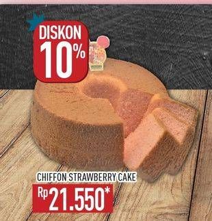 Promo Harga Chiffon Cake Strawberry  - Hypermart