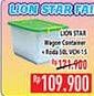 Promo Harga Lion Star Wagon Container + Roda VCH-15 50000 ml - Hypermart