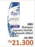 Promo Harga HEAD & SHOULDERS Supreme Shampoo Anti Hair Fall, Smooth 330 ml - Alfamidi