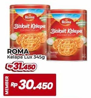 Promo Harga Roma Biskuit Kelapa 345 gr - Yogya