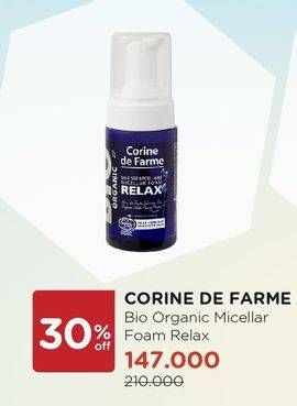 Promo Harga CORINE DE FARME Micellar Foam Relax  - Watsons