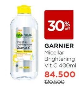 Promo Harga GARNIER Micellar Water Vitamin C 400 ml - Watsons