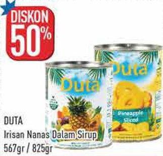 Promo Harga DUTA Pineapple Sliced 567gr / 825gr  - Hypermart