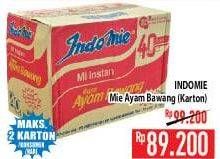 Promo Harga INDOMIE Mi Kuah Ayam Bawang per 40 pcs 69 gr - Hypermart