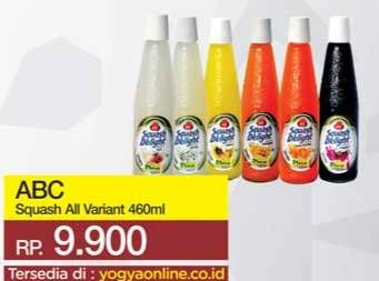 Promo Harga ABC Syrup Squash Delight All Variants 460 ml - Yogya