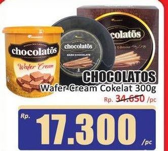 Promo Harga Hollanda Chocolatos Wafer Wafer Cream 300 gr - Hari Hari