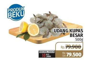 Promo Harga Udang Kupas 500 gr - Lotte Grosir