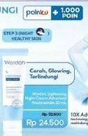 Promo Harga Wardah Lightening Night Cream Advanced Niacinamide 20 ml - Indomaret