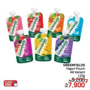 Promo Harga Greenfields Yogurt All Variants 110 gr - LotteMart