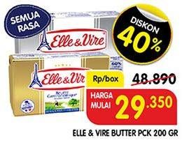 Promo Harga ELLE & VIRE Butter 200 gr - Superindo