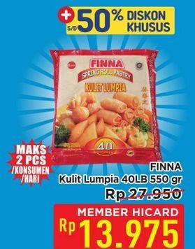 Promo Harga Finna Kulit Lumpia 550 gr - Hypermart